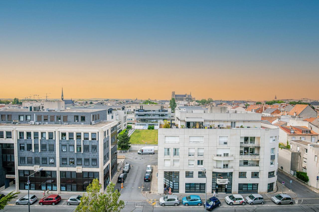 Le Septieme - Vue Cathedrale - Saint Remi Apartment Reims Ngoại thất bức ảnh